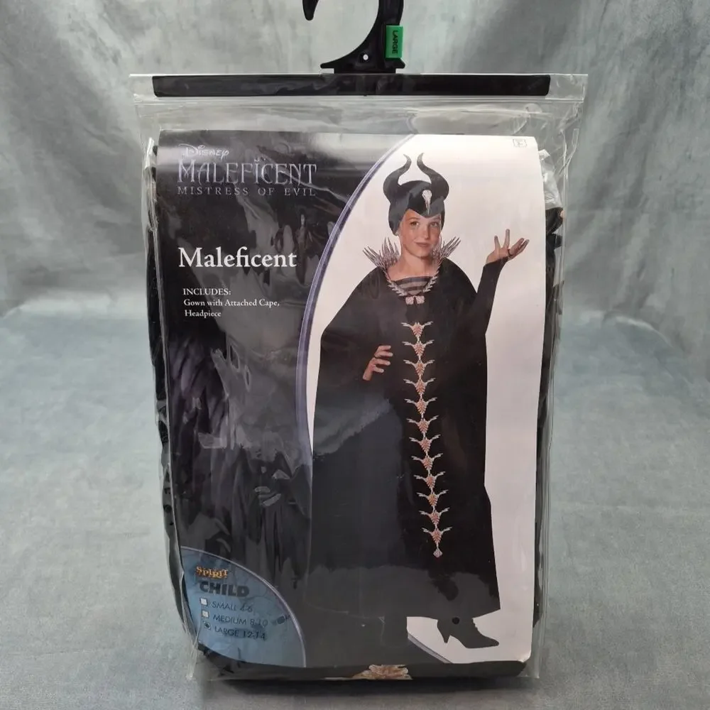 Disney Maleficent Mistress of Evil Child Costume Size Large Spirit Halloween - Picture 1 of 7